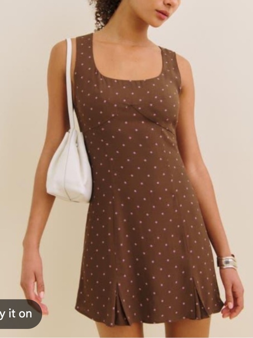 Reformation x Devon Lee Carlson Cher Mini Dress NWT - Picture 2 of 11
